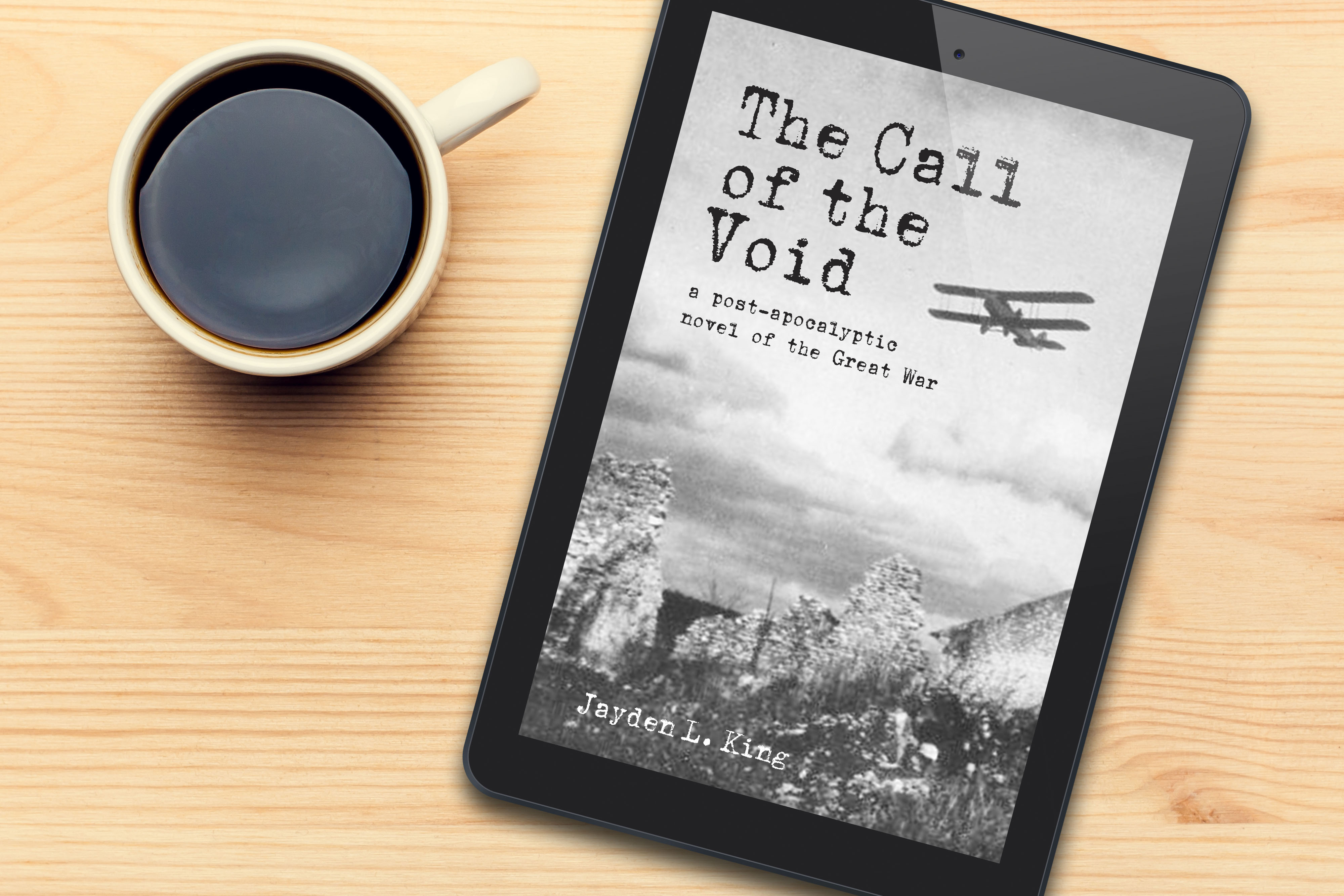 Coffee Table Tablet Mockup